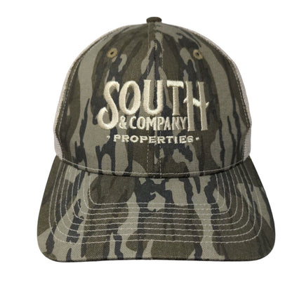 South & Company Properties Snapback Mesh Back Trucker Hat Camo Adult