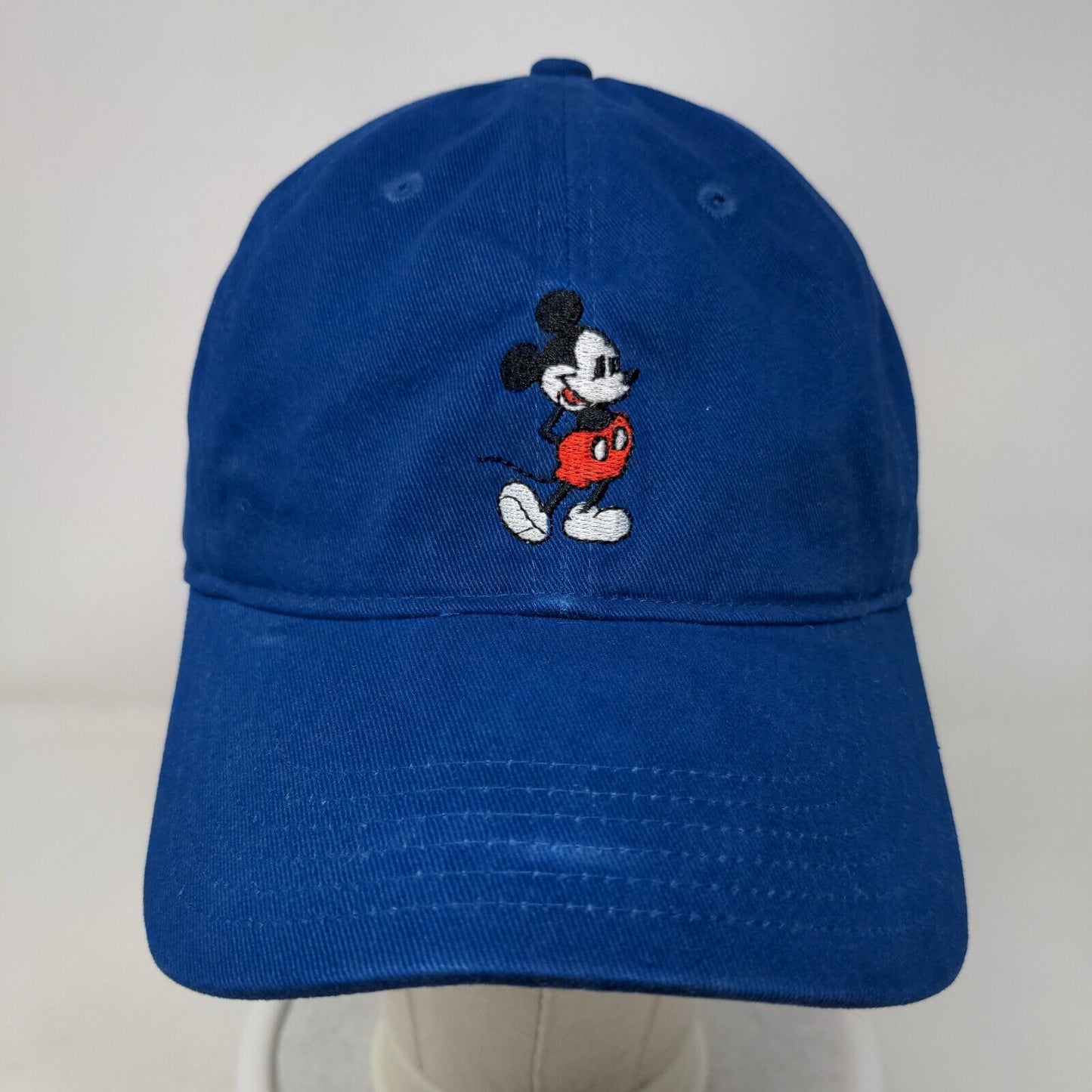 Mickey Mouse Slideback Hat Blue One Size Embroidered Logo 6 Panel Disney