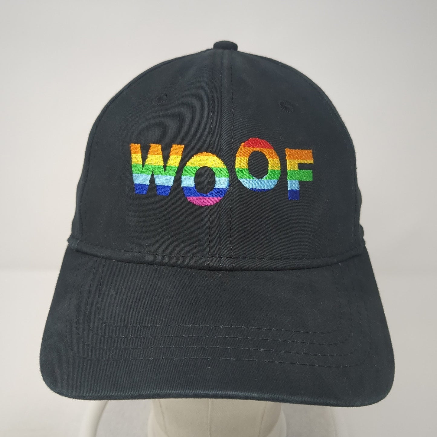 Woof Stray Rescue of St. Louis Fitted Hat Black Medium Cap America