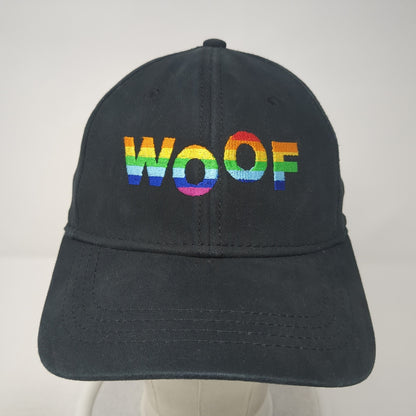 Woof Stray Rescue of St. Louis Fitted Hat Black Medium Cap America