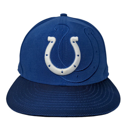 New Era Men's Fitted Hat Blue Size 7 3/4 Embroidered Indianapolis Colts Logo