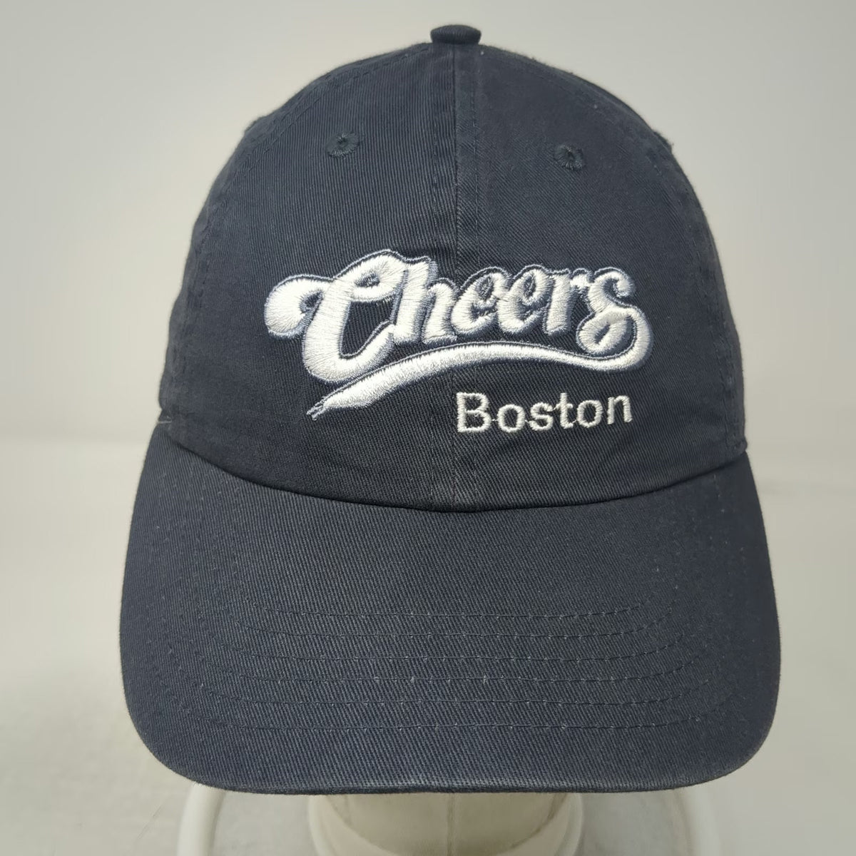 Newhattan Baseball Cap Gray One Size Cheers Boston Embroidered Strapback Hat