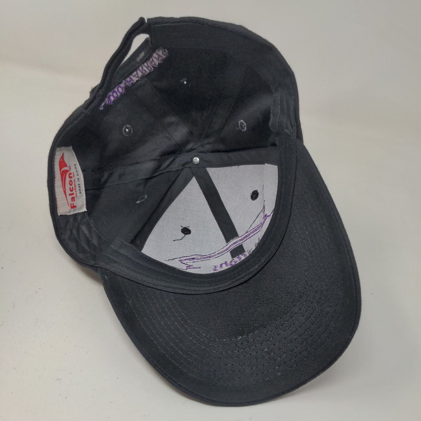 Harrah's Cherokee Casino & Hotel Men's Strapback Hat Black Purple Embroidered