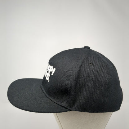 Jump! Kids Snapback Hat Black One Size Adjustable Embroidered 6 Panel Vitronic