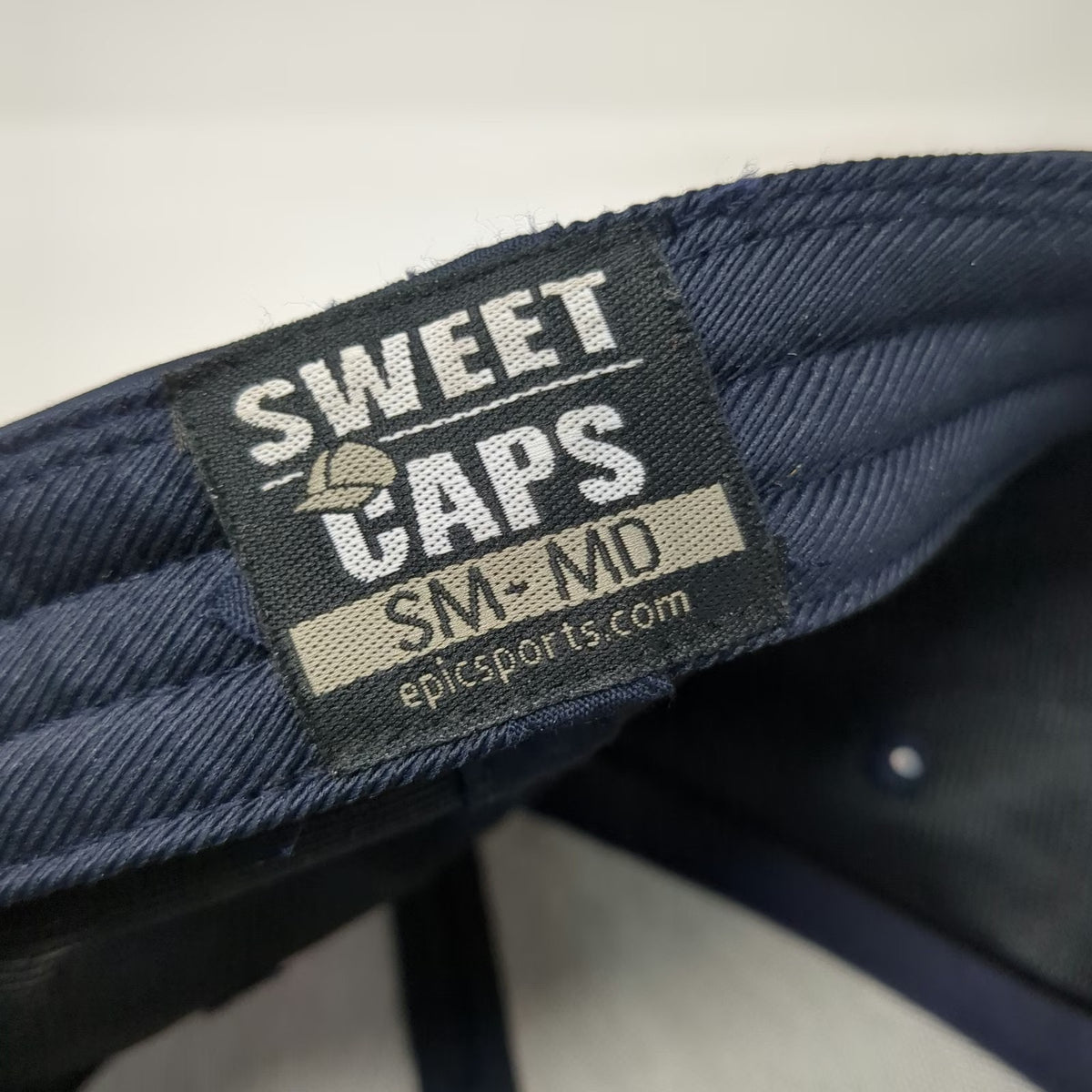 Sweet Caps Baseball Cap Blue M Big Dog Satellite and Solar Stretch Fit Hat