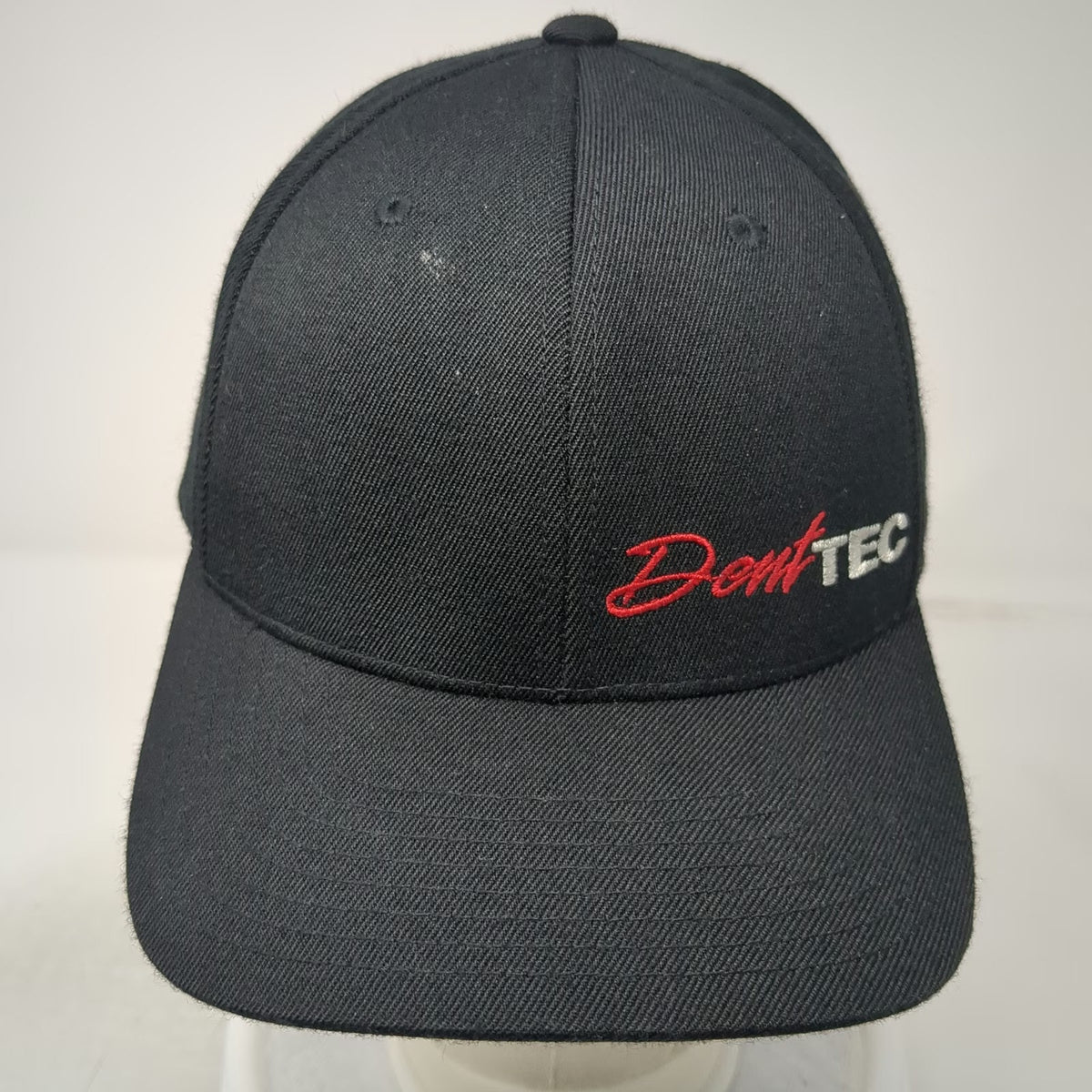 Richardson Baseball Cap Black XL DentTEC Flexfit Stretch Fit Hat Acrylic Wool