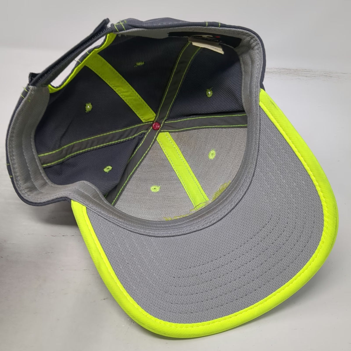 Imperial Baseball Cap Gray Yellow One Size Strapback Sawgrass Golf Hat Graphic