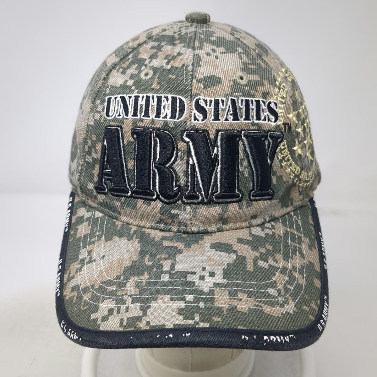 U.S. Army Baseball Cap Green Digital Camo Embroidered One Size Hat Licensed
