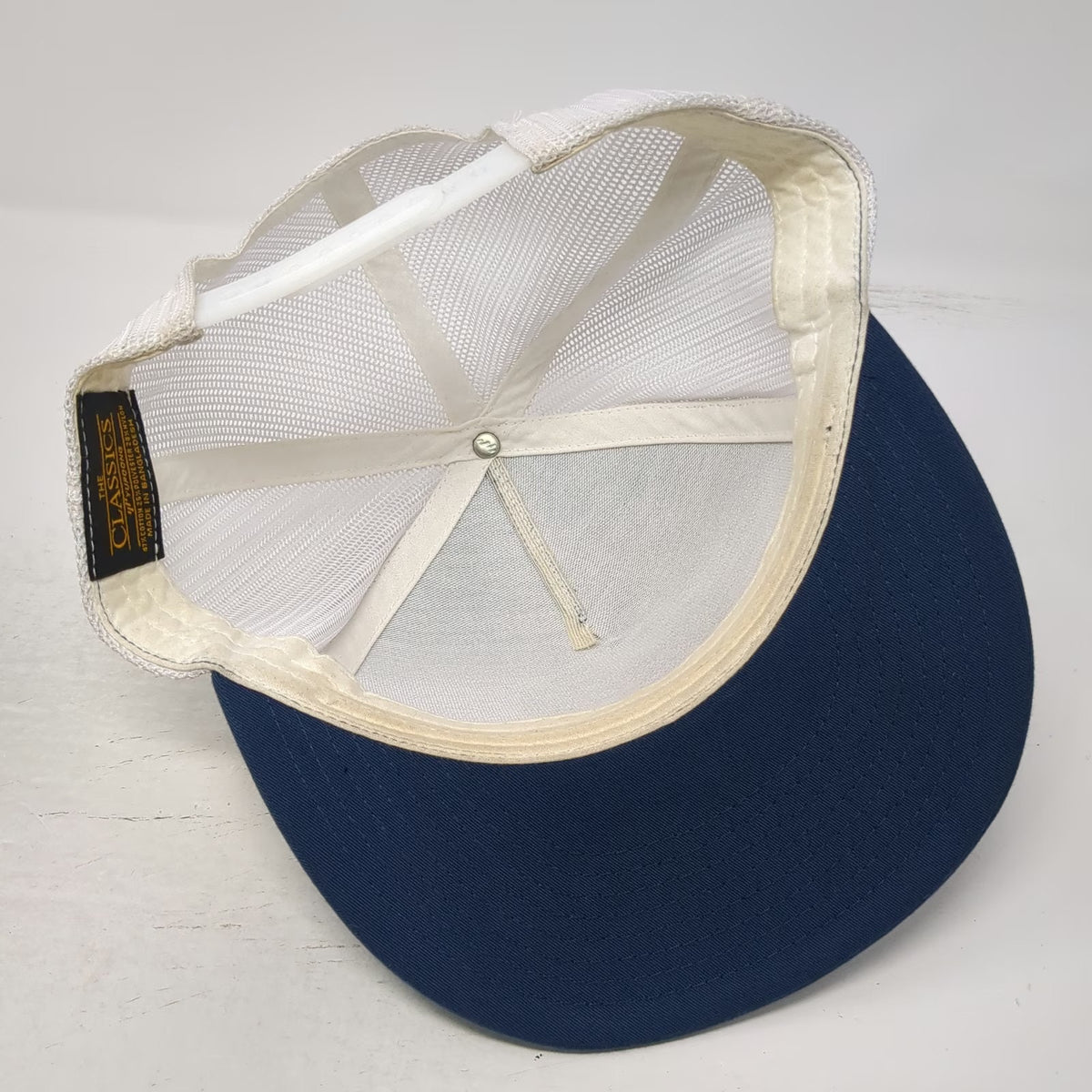 Yupoong Trucker Hat Blue One Size Mesh Snapback Alarminati AMP Graphic Patch