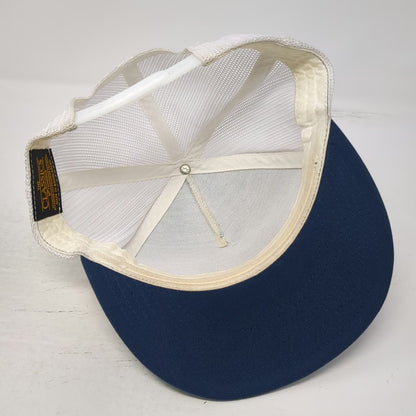 Yupoong Trucker Hat Blue One Size Mesh Snapback Alarminati AMP Graphic Patch