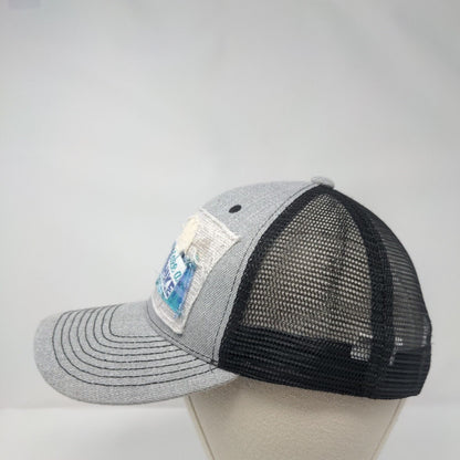 Take A Hike Snapback Trucker Hat Gray OSFM Adjustable Mesh Back Polyester