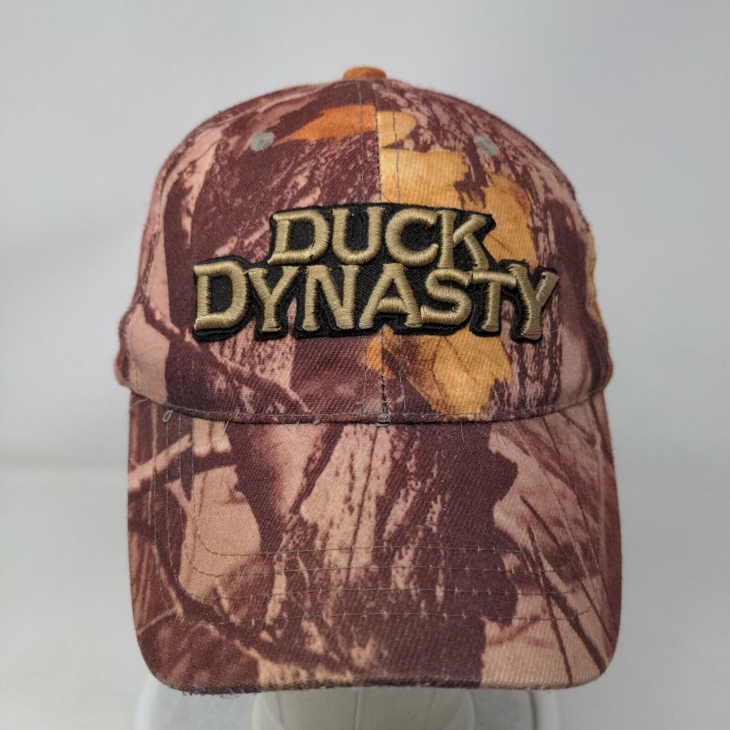 Duck Dynasty Camo Strapback Hat Multicolor OSFA Embroidered Logo