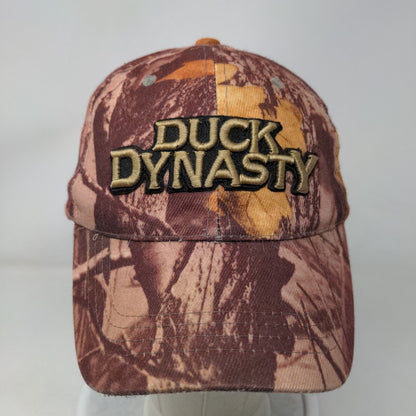 Duck Dynasty Camo Strapback Hat Multicolor OSFA Embroidered Logo