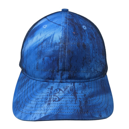 Realtree Snapback Trucker Hat Blue One Size Mesh Back Outdoor Richardson