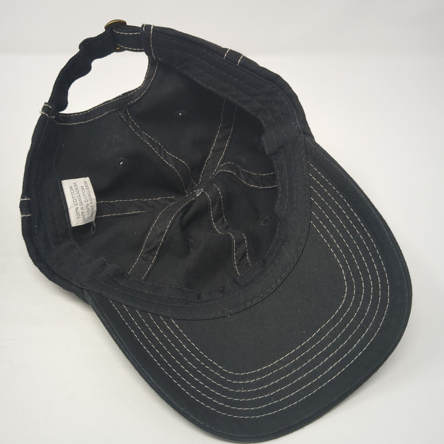 Unbranded Slideback Hat Black One Size Solid Blank Vent Holes Outdoor