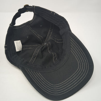 Unbranded Slideback Hat Black One Size Solid Blank Vent Holes Outdoor
