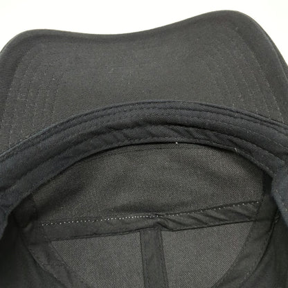Caterpillar 5 Panel Black Gray Hat One Size Snapback Workwear Side Logo Cotton
