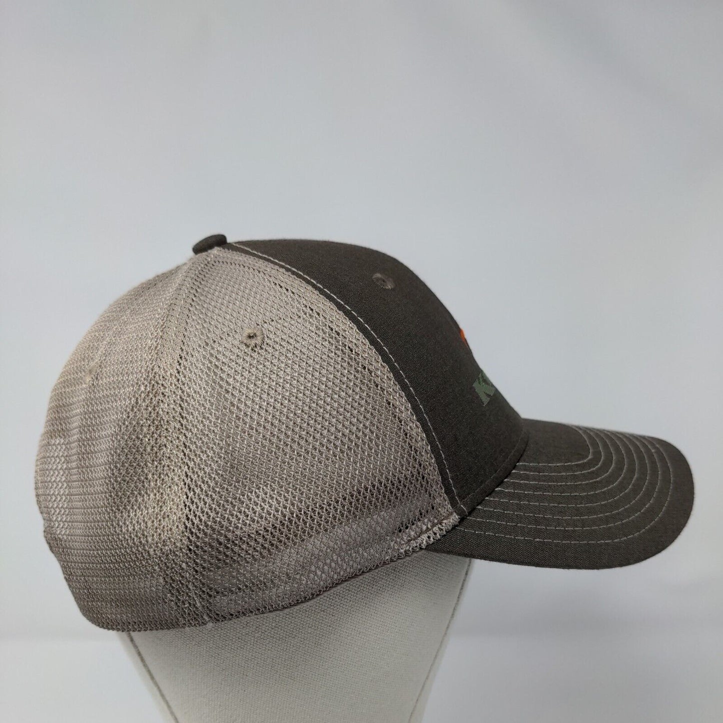 Kingsburg Orchards Snapback Trucker Hat Brown OSFA Embroidered Mesh Back