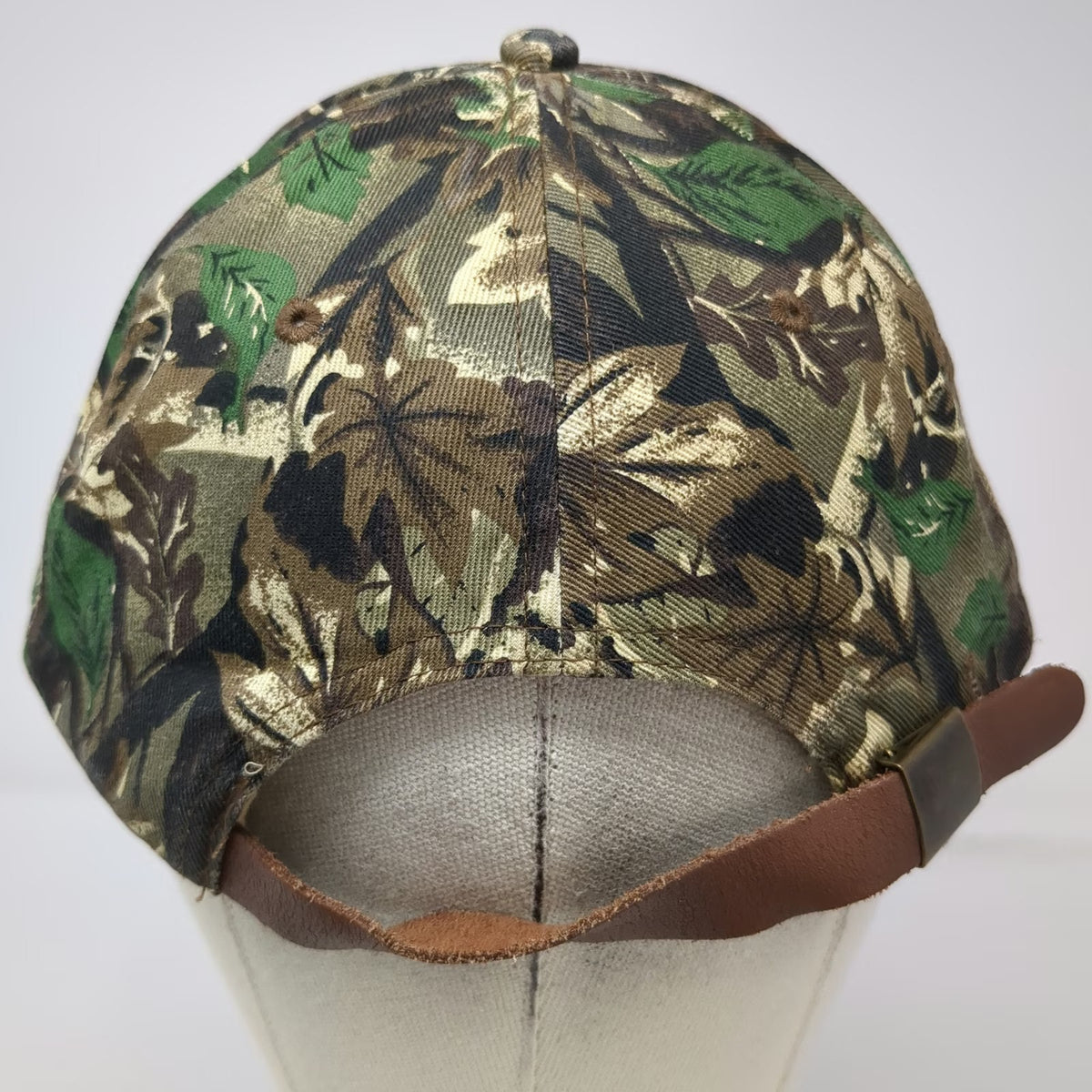 Cook Gear Baseball Cap Green Camo OS Slideback Leaf Pattern Embroidered Hat