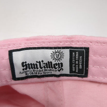 Sun Valley Slideback Hat Pink One Size Adjustable Embroidered Gear For Sports