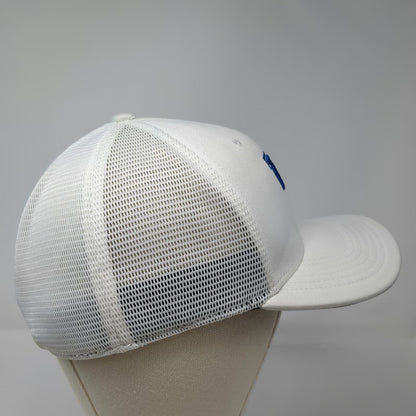 Nike Kentucky Wildcats NCAA Baseball Cap White Blue L Mesh Back Dri-Fit Logo