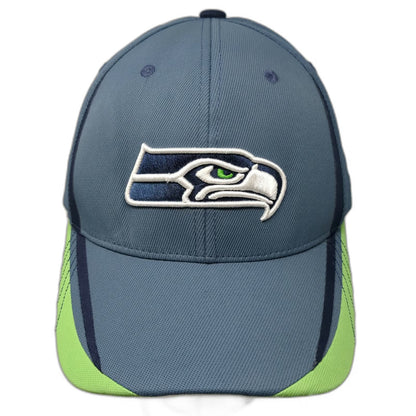 Seattle Seahawks NFL Reebok Blue XL Baseball Cap Flexfit Onfield Hat Green White