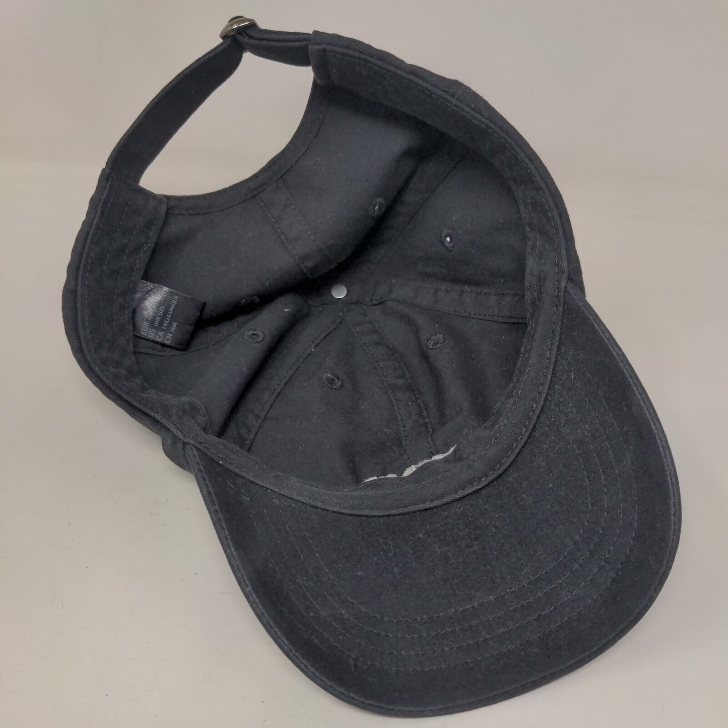 Dog Dad Slideback Hat Black One Size Adjustable Solid Embroidered