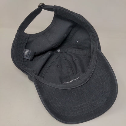 Dog Dad Slideback Hat Black One Size Adjustable Solid Embroidered
