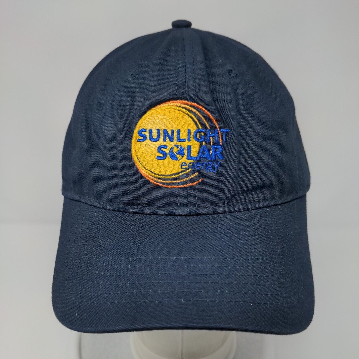 Sunlight Solar Energy Strapback Hat Blue OSFA Adjustable Port & Company Cotton