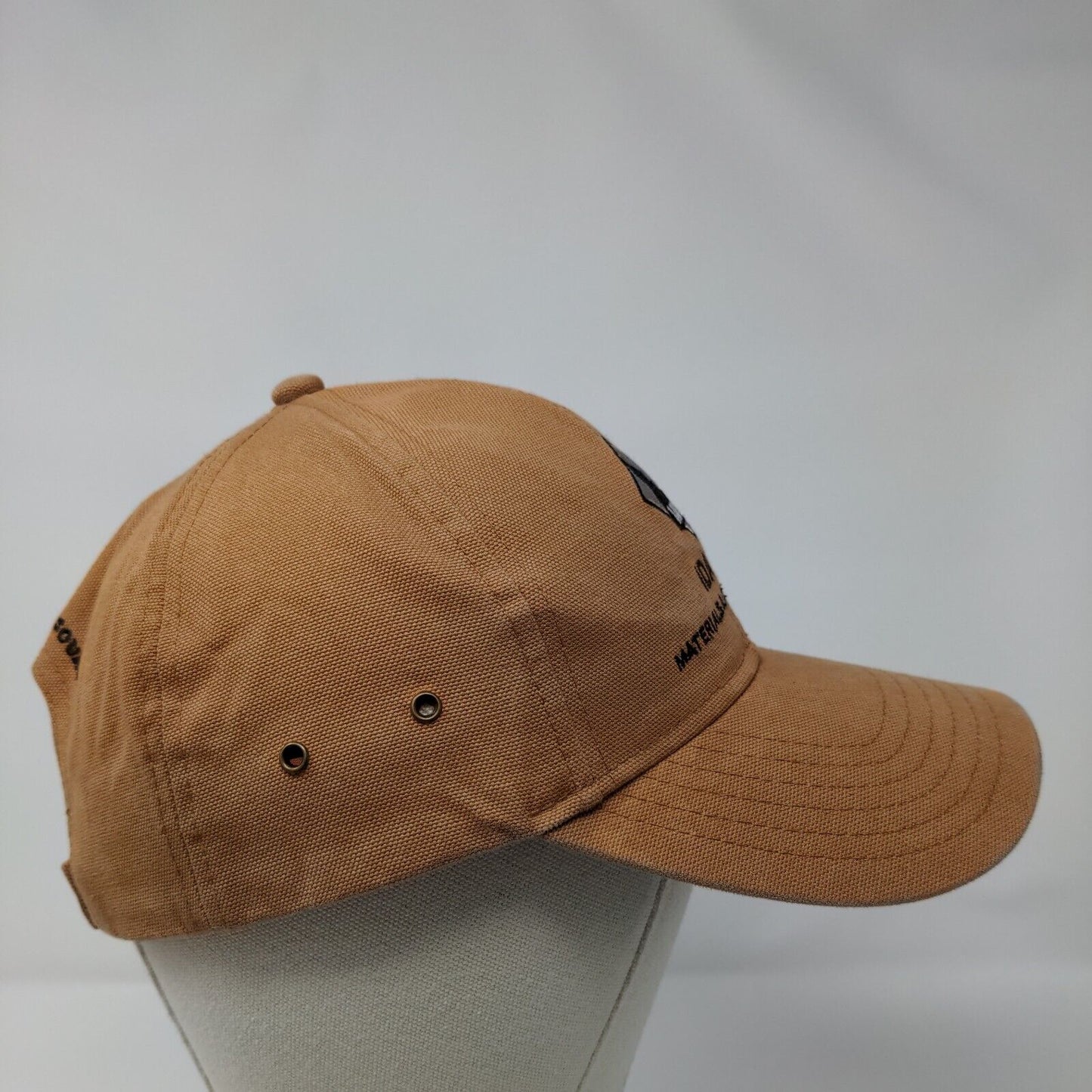 Idaho Materials & Construction Strapback Hat Tan OSFM Embroidered Otto