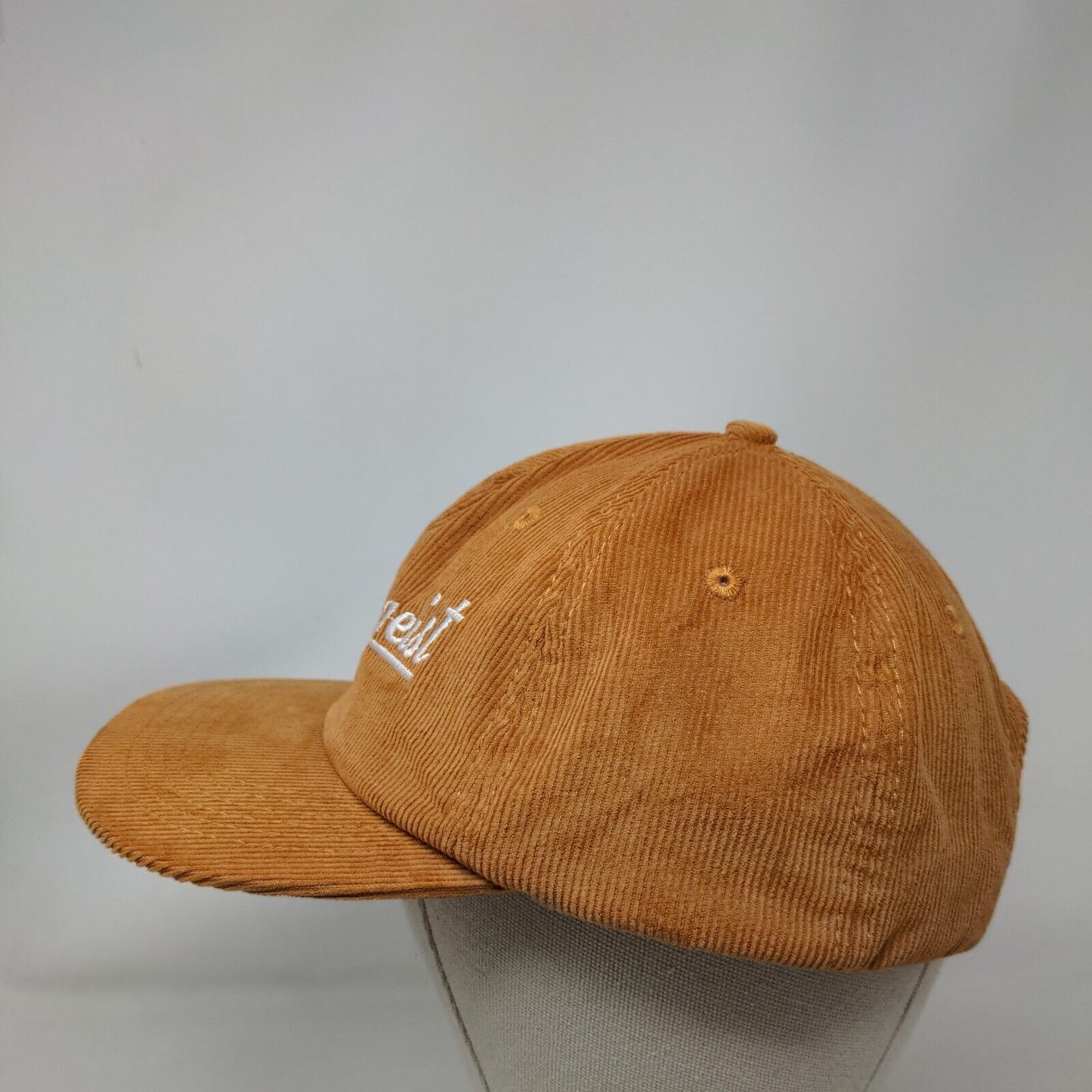 Rhinegeist Brewery Slideback Hat Brown One Size Corduroy Embroidered