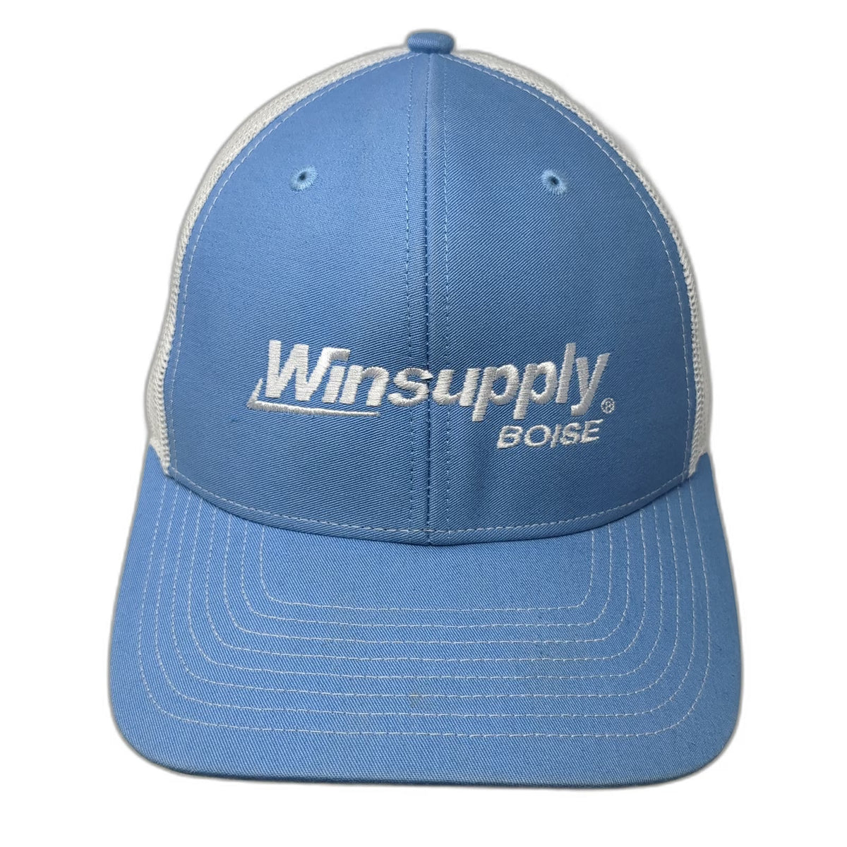Richardson Trucker Hat Blue White One Size Winsupply Boise Embroidered Snapback
