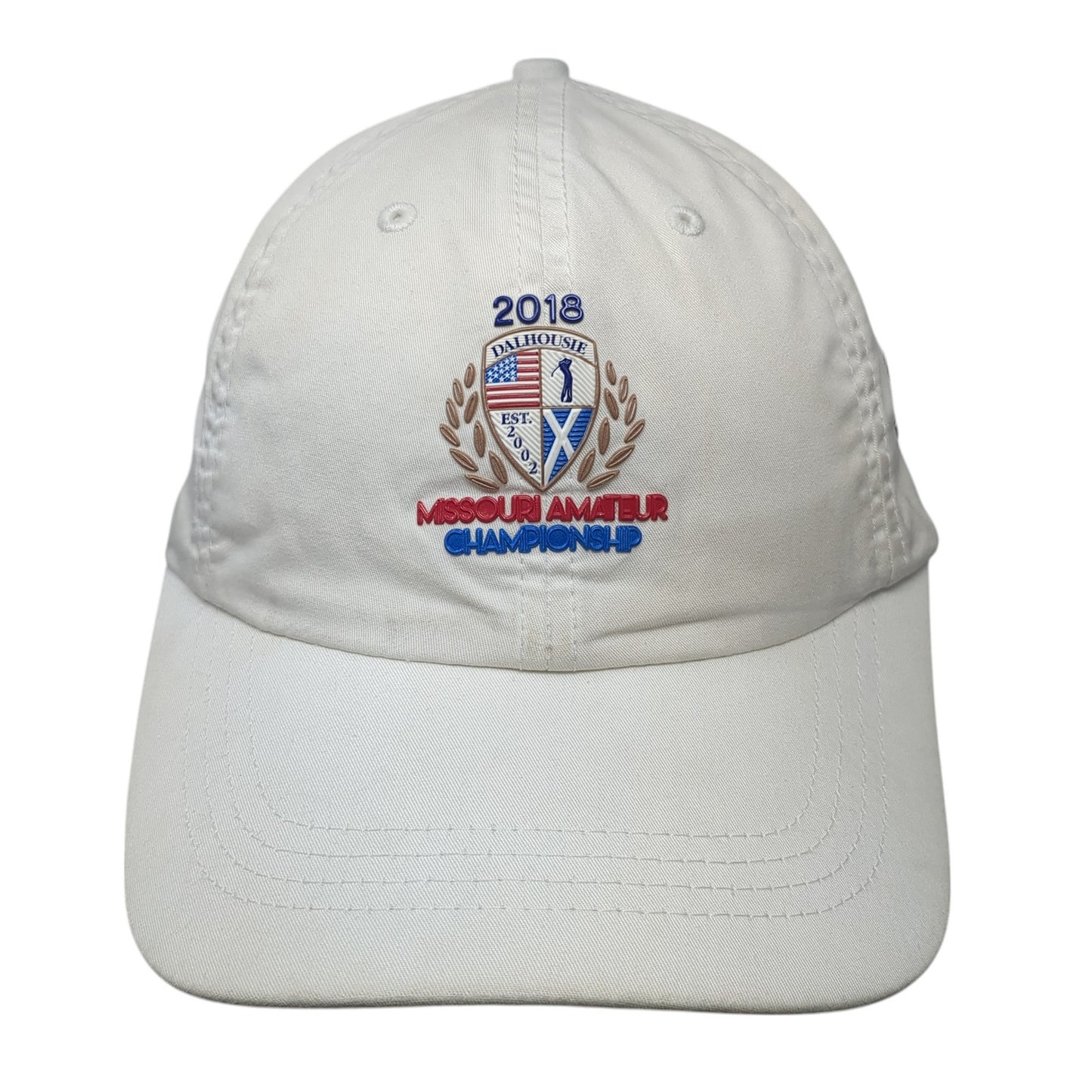 2018 Missouri Amateur Championship Strapback Hat White One Size Imperial