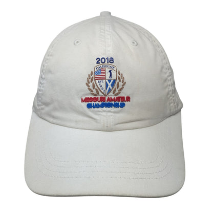 2018 Missouri Amateur Championship Strapback Hat White One Size Imperial