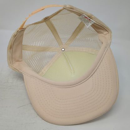 Mohr's Salt Lake Hardware Hat Beige One Size Trucker Hat Mesh Back Snapback Foam