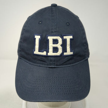 Legacy Baseball Cap Blue One Size LBI Long Beach Island Slideback Strap Hat