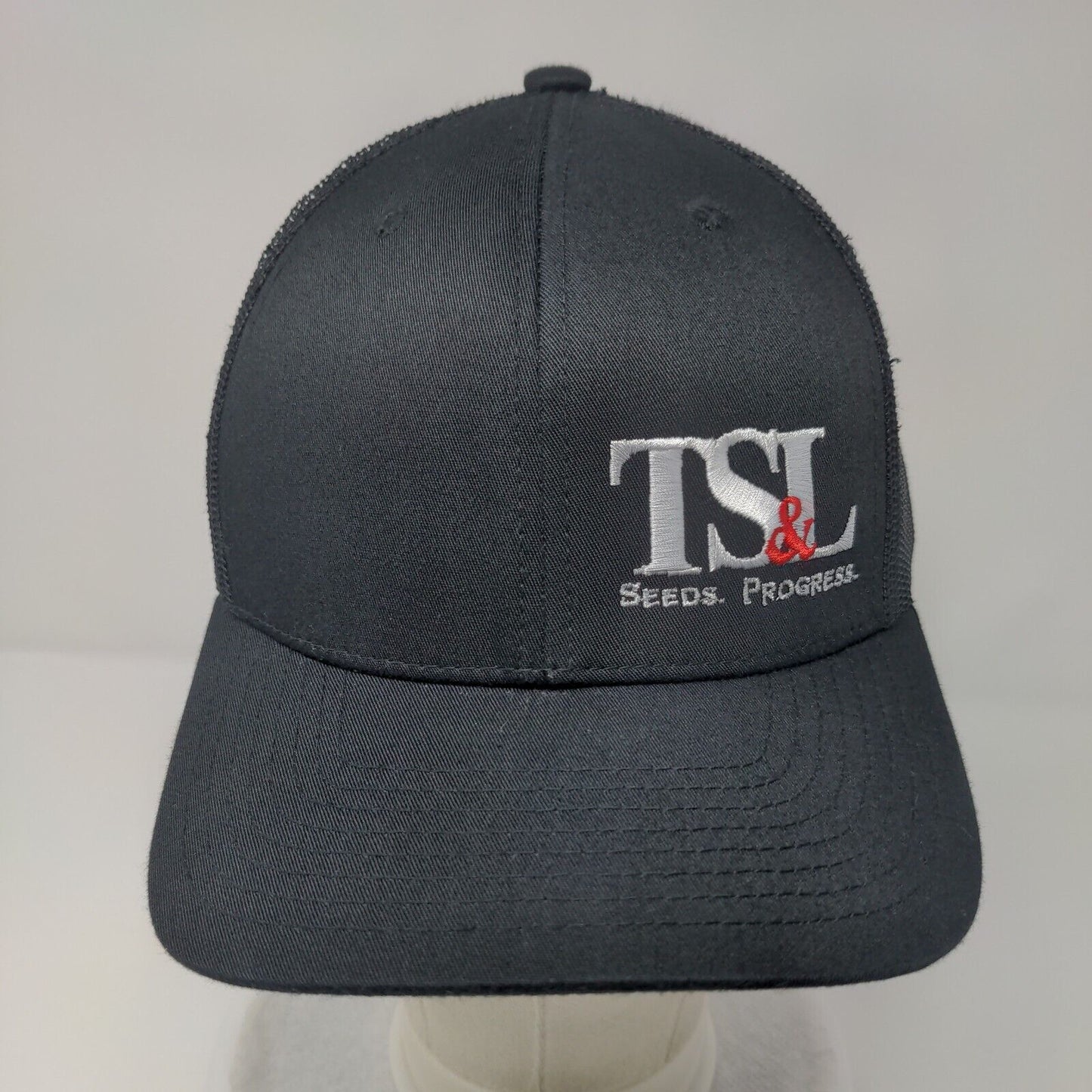 TS&L Seeds Progress Snapback Mesh Back Trucker Hat Black One Size