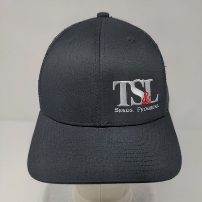 TS&L Seeds Progress Snapback Mesh Back Trucker Hat Black One Size