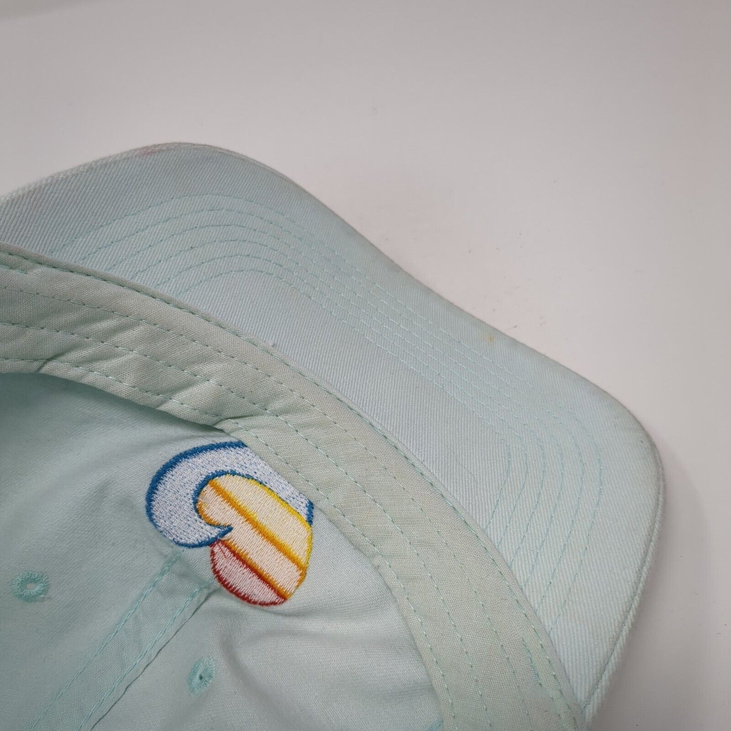 Wave Heart Strapback Hat Blue One Size Adjustable Life Is Good 6 Panel