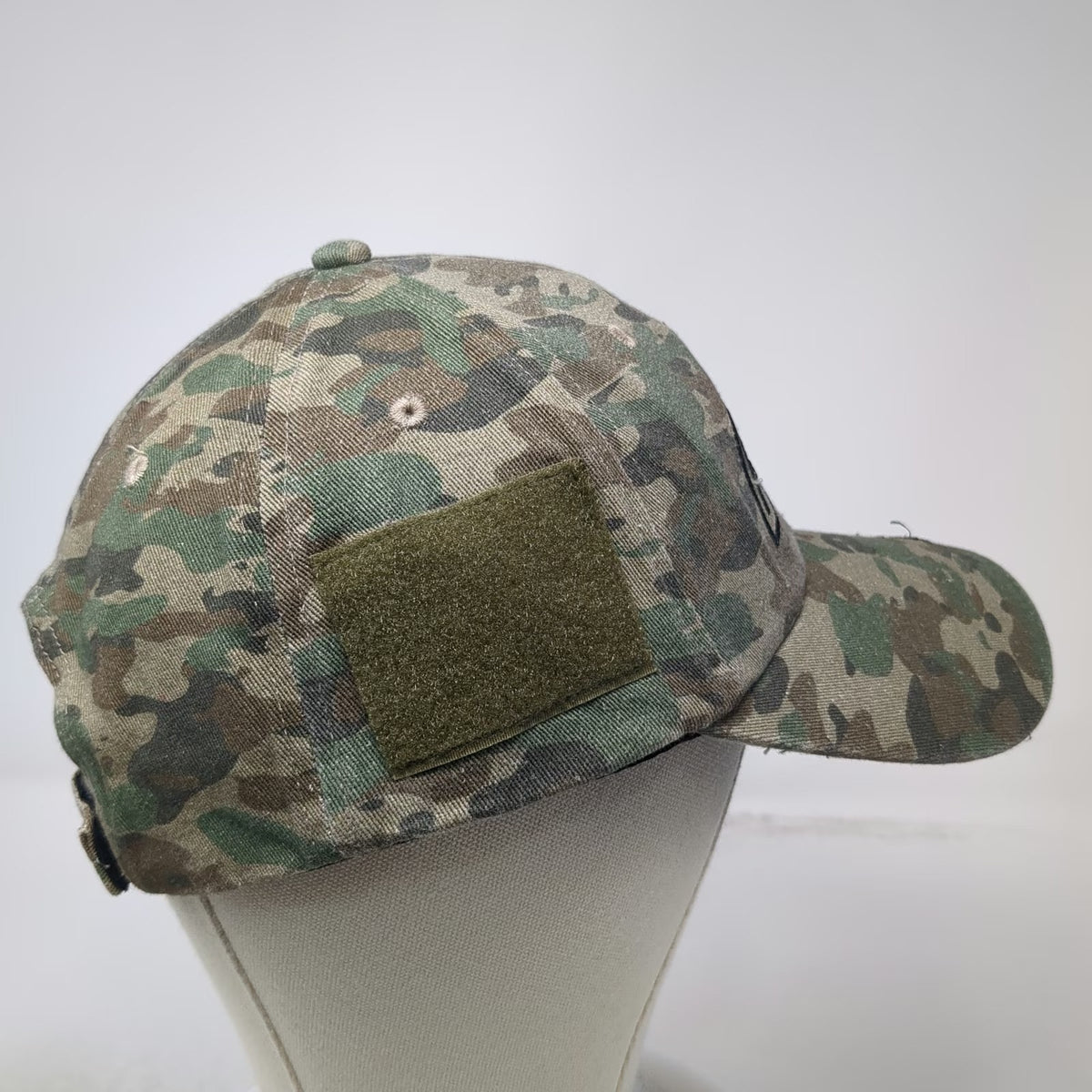 ActionSportGames Baseball Cap Green Camo One Size Strapback Side Patches Hat