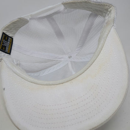 Whiskey Bent Trucker Hat White One Size Mesh Back Rope Snapback Flat Texas Logo