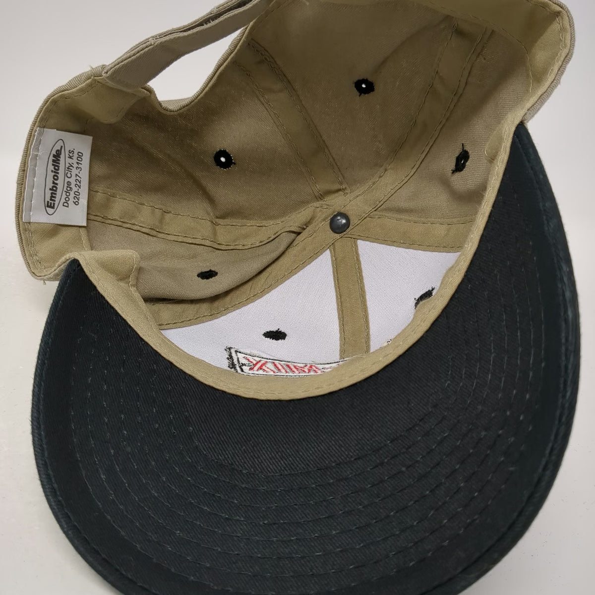 EmbroidMe Baseball Cap Beige Black One Size Roto-Mix Feeding Performance Hat
