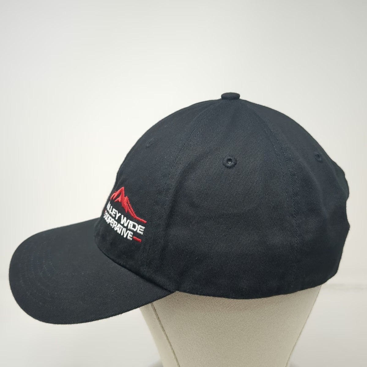 Richardson Snapback Black One Size Valley Wide Cooperative Hat Cotton Adjustable