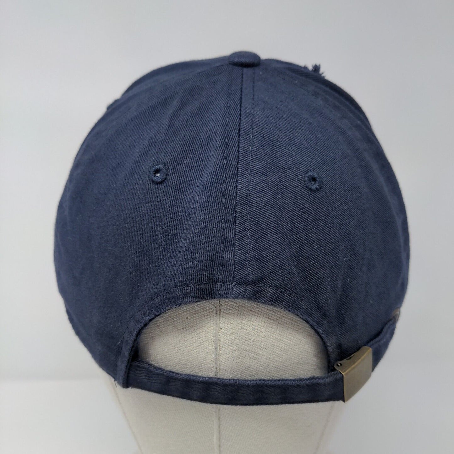 KB ETHOS Slideback Hat Blue OSFA Adjustable Solid 6 Panel Distressed
