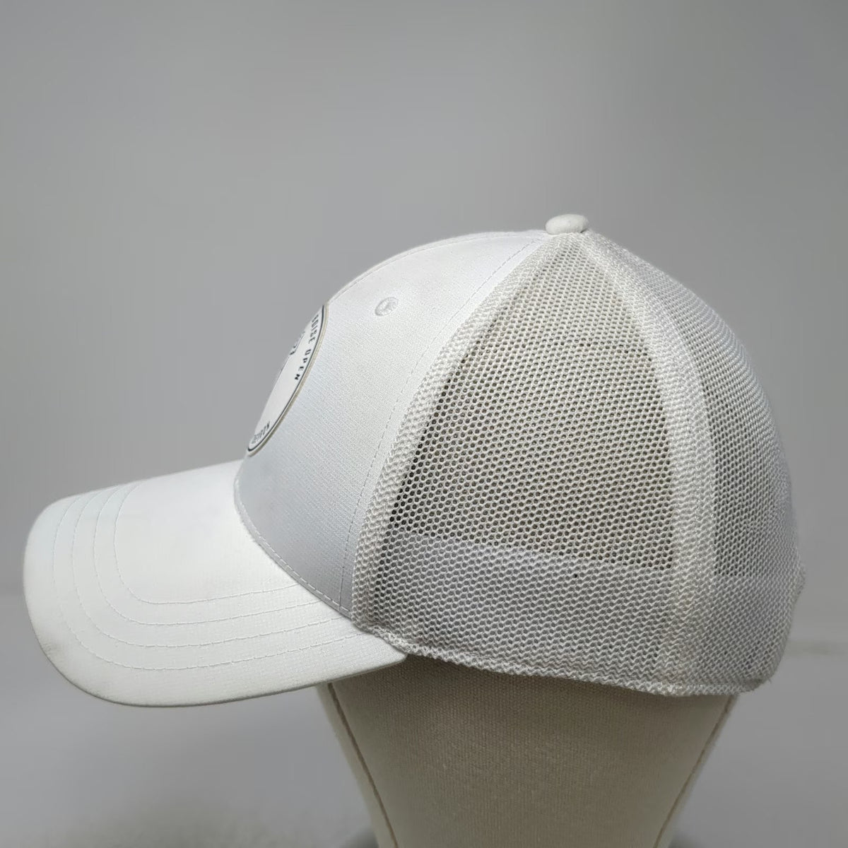 Pukka Baseball Cap White One Size Albertsons Boise Open Golf Mesh Slideback Hat