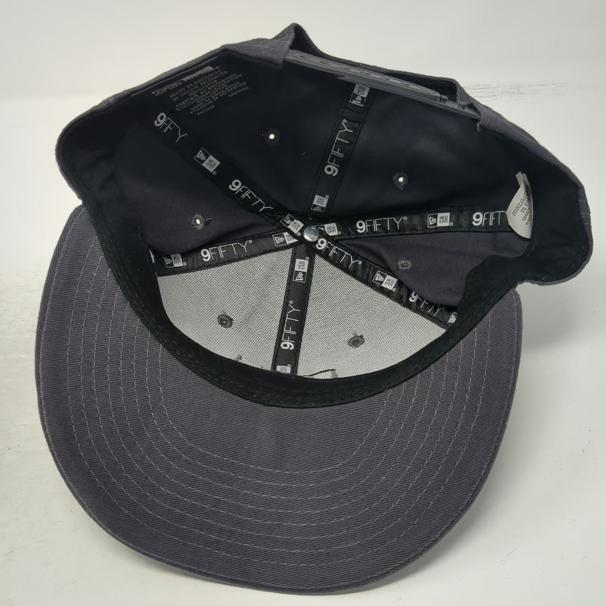 New Era Snapback Gray One Size Hat Method Studio M Logo 9FIFTY Structured Cotton