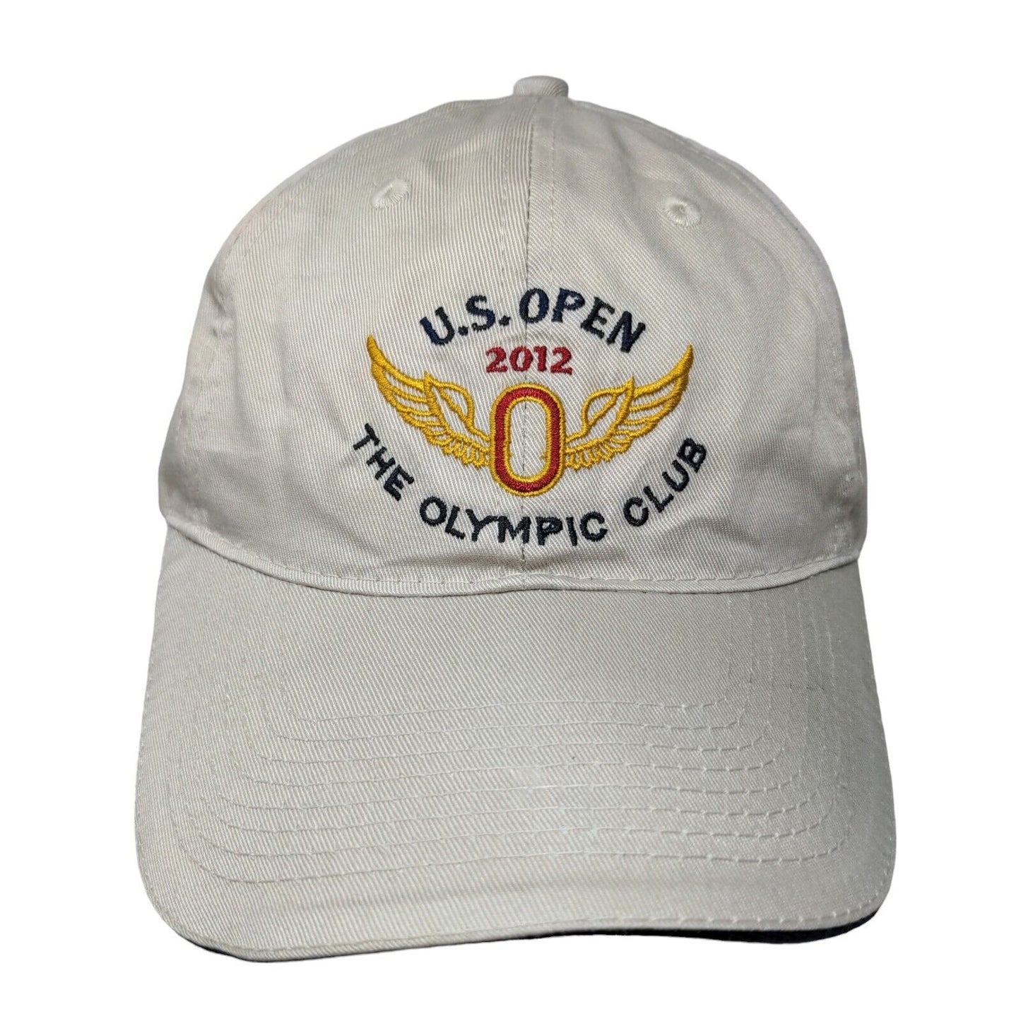 USGA Slideback Hat 2012 US Open The Olympic Club Tan Embroidered Logo Golf