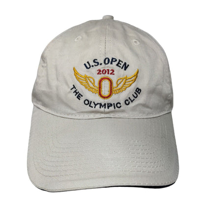 USGA Slideback Hat 2012 US Open The Olympic Club Tan Embroidered Logo Golf