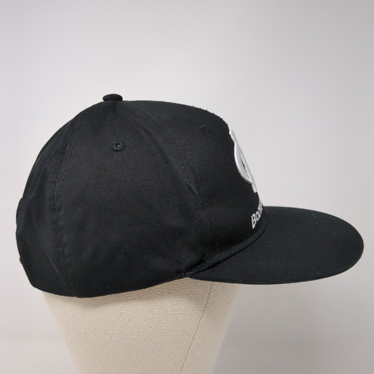 Bodybuilding.com Snapback Hat Black One Size Embroidered Logo 6 Panel
