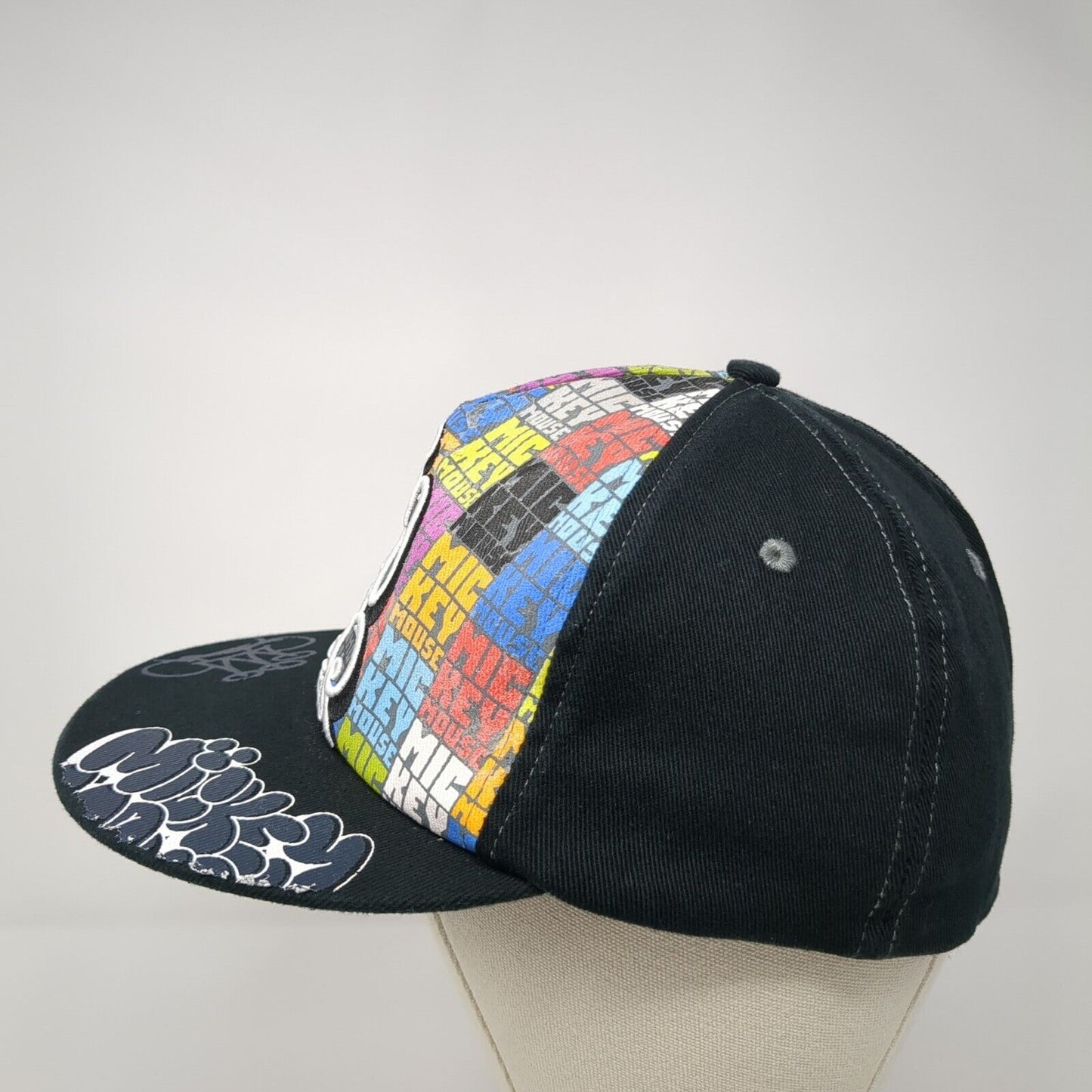 Mickey Mouse Graffiti Fitted Hat Black One Size Outdoor Disney Parks